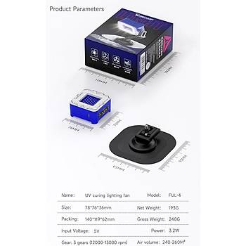Mechanic FUL-4 UV Mini Fan ve UV I��k