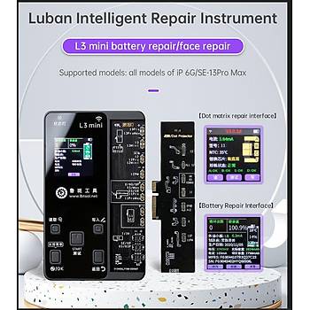Luban L3 Mini Programmer (6-13PM Batarya / X-14PM Face id / 8-14PM Light-sensitive Bord / XS-14PM Kamera-LIDAR Bord)
