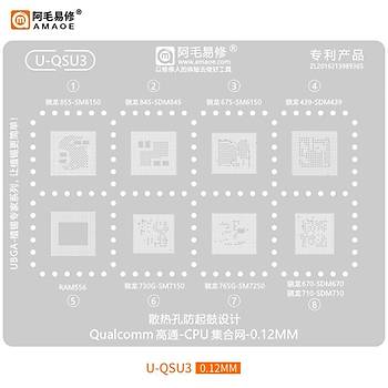 Qualcomm ��lemci Kal�p Seti (Amaoe M�knat�sl� Tabla ve Ped Seti ile birlikte g�nderilir!) (19 Adet Kal�p)