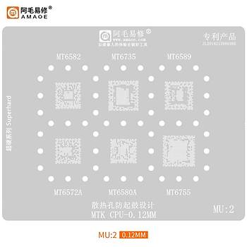 Kapsaml� ��lemci Kal�p Seti (Qualcomm / MediaTek / Exynos / Kirin) (Amaoe M�knat�sl� Tabla ve Ped Seti ile birlikte g�nderilir!) (48 Adet Kal�p)