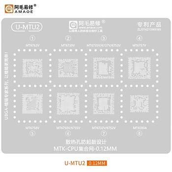 MediaTek ��lemci Kal�p Seti (Amaoe M�knat�sl� Tabla ve Ped Seti ile birlikte g�nderilir!) (21 Adet Kal�p)