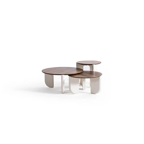 720 Walnut Cream Orta Sehpa