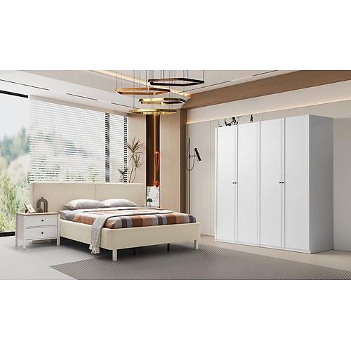 Mona Yatak Odas� - Beyaz Me�e