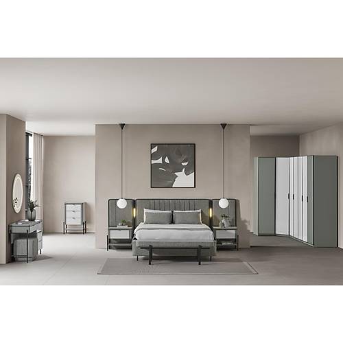 Moka Yatak Odas� & Giyinme Dolab� - Ye�il