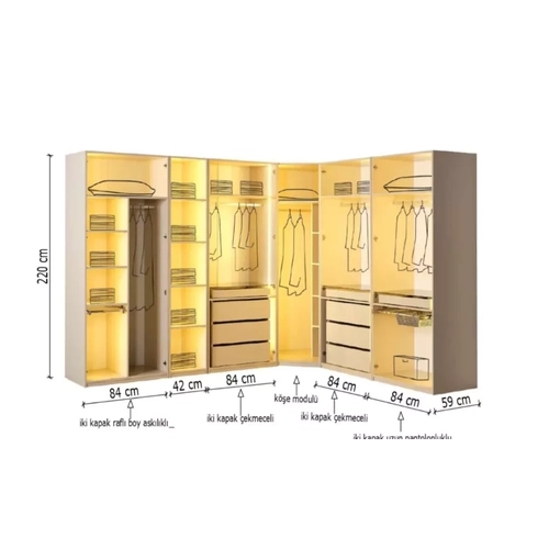 Esila Yatak Odas� & Giyinme Dolab�