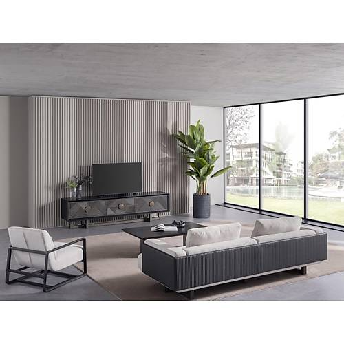 Cross Orta Sehpa - Siyah