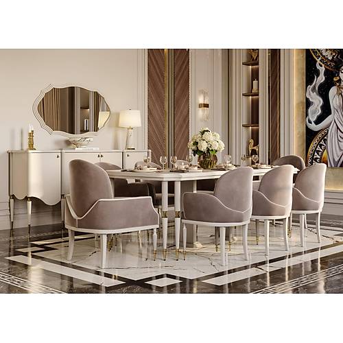 Monaco Mat Krem Yemek Odas�