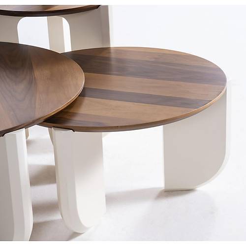 720 Walnut Cream Orta Sehpa