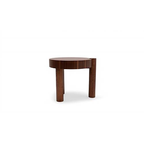 670 Walnut Traverten Orta Sehpa