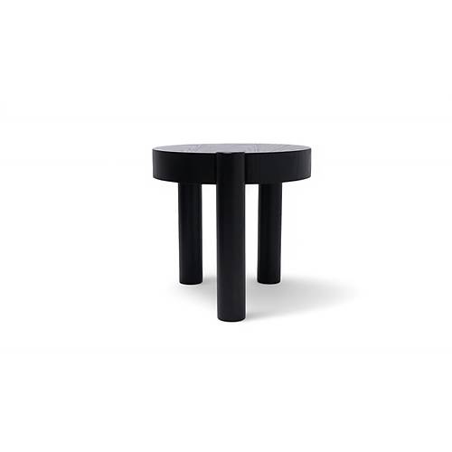 670 Black White Marble Orta Sehpa