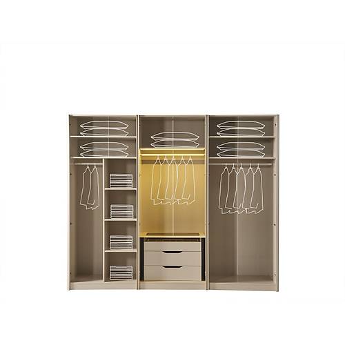 Petra Yatak Odas & Giyinme Dolab