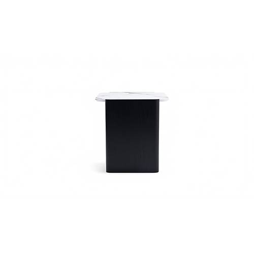 668 Oak Black Marble Orta Sehpa