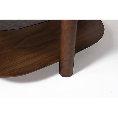 974 Walnut Bronze Orta Sehpa