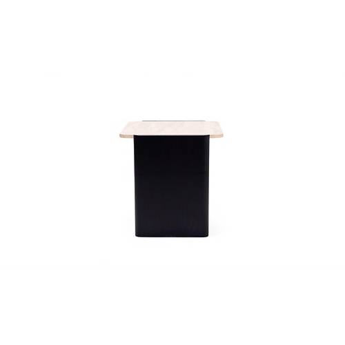 668 Oak Black Traverten Orta Sehpa