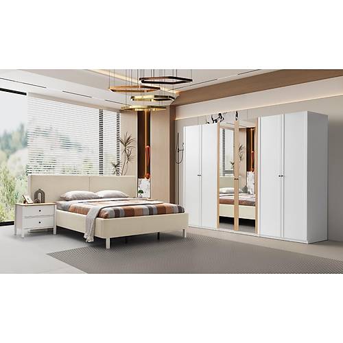 Mona Yatak Odas� - Beyaz Me�e