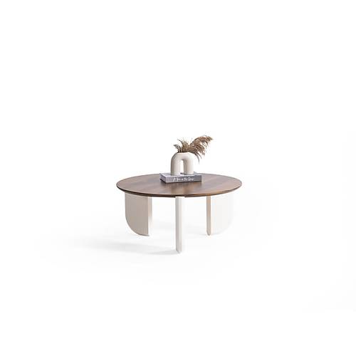720 Walnut Cream Orta Sehpa