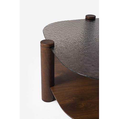 974 Walnut Bronze Orta Sehpa