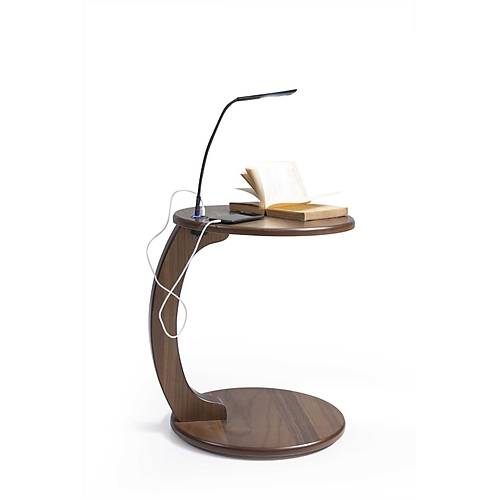 Button Yan Sehpa - Ceviz