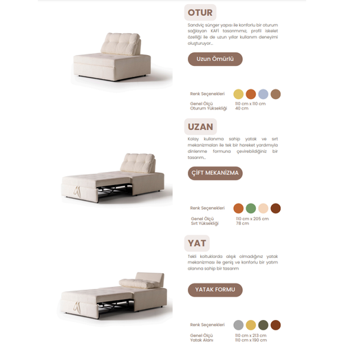 Kafi Mod�ler Koltuk - Gri