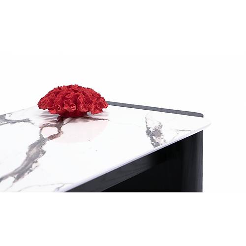 668 Oak Black Marble Orta Sehpa