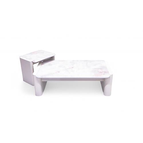 668 Moonstone White Orta Sehpa
