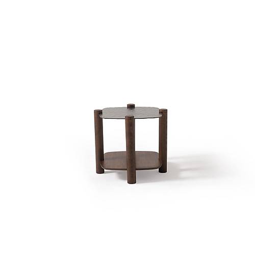 974 Walnut Bronze Orta Sehpa