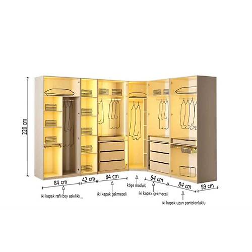 Dubai Yatak Odas & Giyinme Dolab