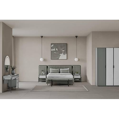 Moka Yatak Odas� & Giyinme Dolab� - Ye�il