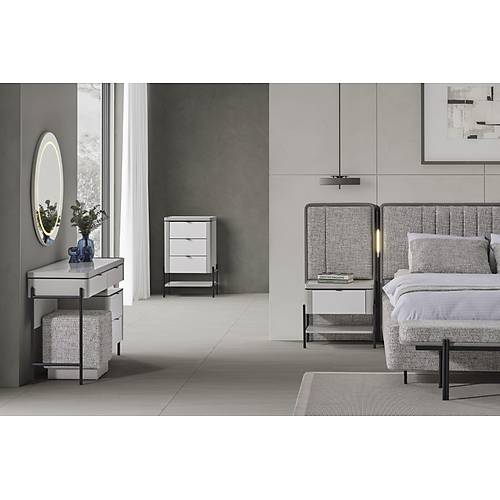 Moka Yatak Odas� & Giyinme Dolab� - Gri