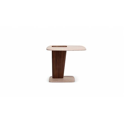 960 Walnut Traverten Orta Sehpa