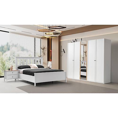 Mona Yatak Odas� - Beyaz Me�e