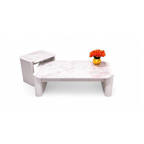 668 Moonstone White Orta Sehpa