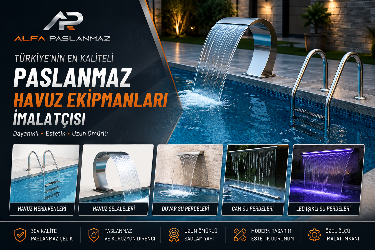 T�rkiye�nin Kaliteli Paslanmaz Havuz Ekipmanlar� �malat��s�: Alfa Paslanmaz