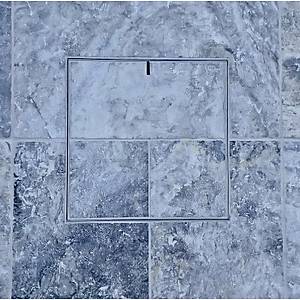 Havuz Makine Daire Kapaklar� Paslanmaz 3 mm �zeri Mermer Uygulanabilir 800x800 mm