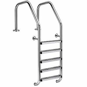 Havuz Merdiveni 5 Basamakl� AISI 304 Kalite Overflow Tip Paslanmaz