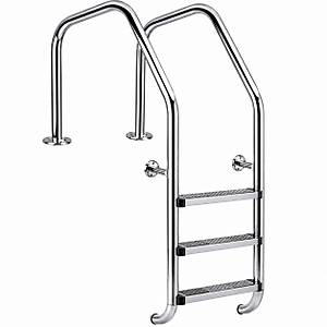 Havuz Merdiveni 3 Basamakl� AISI 304 Kalite Overflow Tip Paslanmaz