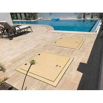 Mermer �st� Polyester Makine Dairesi Kapa�� 90X90