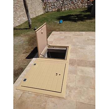 Mermer �st� Polyester Makine Dairesi Kapa�� 100X100