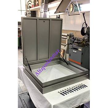 Makine Daire Kapa�� Paslanmaz 1.5 mm �zeri Mermer Uygulanabilir 1000x1000 mm