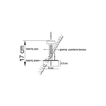 9 cm K�fte �ekillendirme ve Hamburger Pres Kal�b� AISI 304 KAL�TE (Y�zde Y�z Ger�ek Paslanmaz) 5 YIL Garantili !!