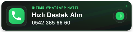 �ntime Mutfak WhatsApp destek hatt�