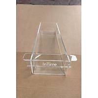 Pleksi Tiramisu Kal�b� � 40x11x6 cm �effaf Akrilik Pasta Kal�b�