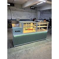 Kasal� �ki B�lmeli S�cak B�rek ve Tatl� Te�hir Tezg�h� 250 cm INT-187