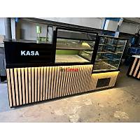 Kasa Bankolu Dikey Pasta Dolab� ve B�rek Tezg�h� 250 cm INT-188