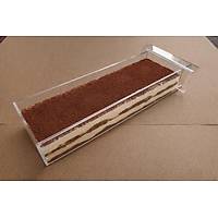 Pleksi Tiramisu Kal�b� � 40x11x6 cm �effaf Akrilik Pasta Kal�b�