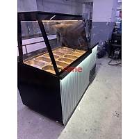 12 K�vetli Cam Korumal� Kumpir Waffle ve Kahvalt� Haz�rl�k Tezg�h� 150 cm INT-212