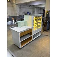 Fu�ya ��tal� Kasal� D�rt Katl� Pasta Te�hir Bankosu 200 cm INT-211