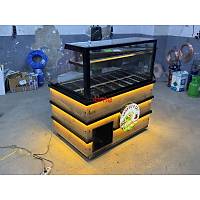14 K�vetli Ah�ap Dekorlu Kahvalt� Te�hir Dolab� 120 cm INT-175