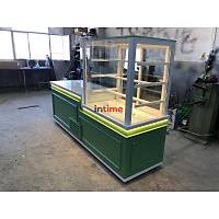 Servis Bankolu Dik Caml� Pasta Te�hir Dolab� 250 cm INT-190