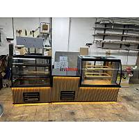 �ift Vitrinli Pasta ve Kebap Te�hir Dolab� Bankolu INT-181